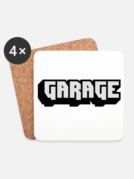 Garage music - Coasters (set of 4) - white
