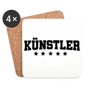 Kuenstler - Untersetzer (4er-Set) - Weiß - Vorne