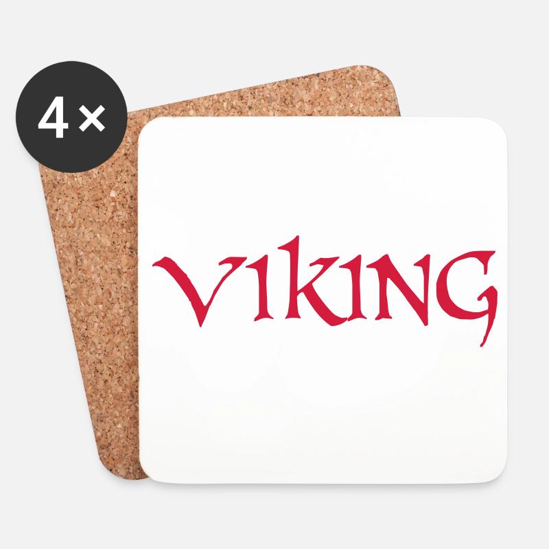Viking - Untersetzer (4er-Set) - Weiß
