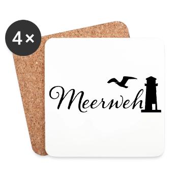 Meerweh - Untersetzer (4er-Set) - Weiß - Vorne
