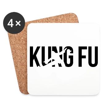 kung fu - Untersetzer (4er-Set) - Weiß - Vorne