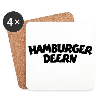 Hamburger Deern - Untersetzer (4er-Set) - Weiß - Vorne