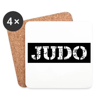 Judo - Untersetzer (4er-Set) - Weiß - Vorne
