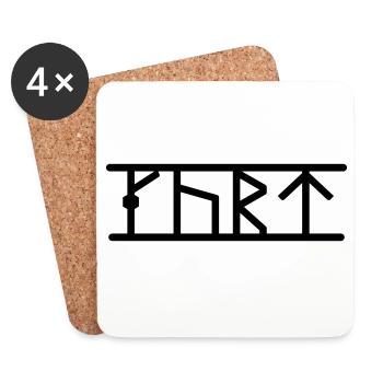 Kurt - Untersetzer (4er-Set) - Weiß - Vorne
