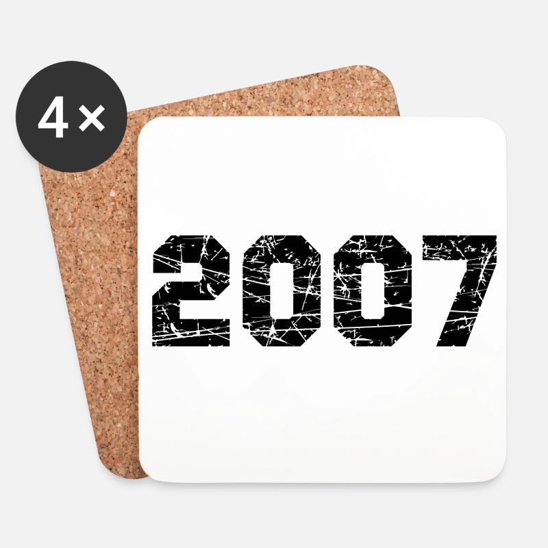 2007 - Untersetzer (4er-Set) - Weiß