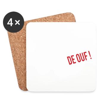 Normande de ouf - Dessous de verre (lot de 4) - blanc - Devant