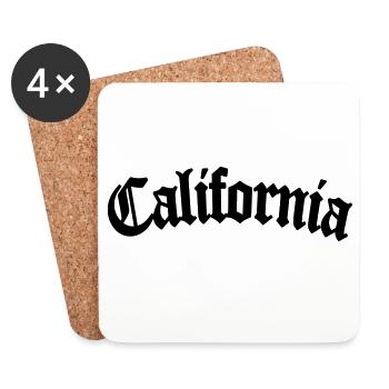 Californie - Dessous de verre (lot de 4) - blanc - Devant