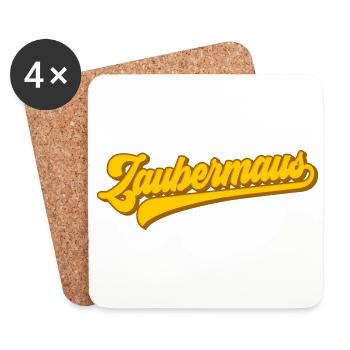 Zaubermaus | Farben änderbar | Magie im Herzen - Untersetzer (4er-Set) - Weiß - Vorne