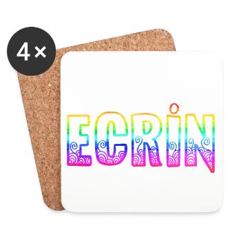 ECRIN RS Rainbow - Coasters (set of 4) - white - Front