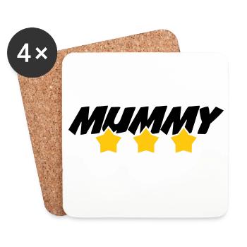 Mama des Jahres - Muttertag - Untersetzer (4er-Set) - Weiß - Vorne