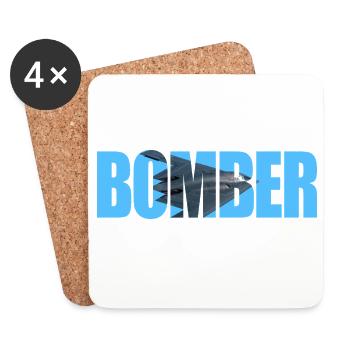 bombardier B-2 Spirit - Dessous de verre (lot de 4) - blanc - Devant
