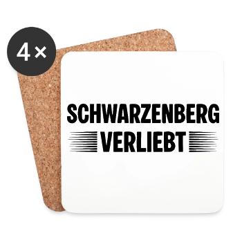 Schwarzenberg Verliebt - Untersetzer (4er-Set) - Weiß - Vorne