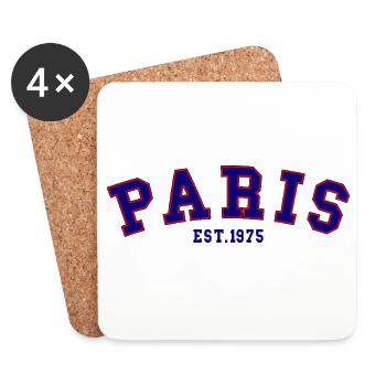 PARIS_EST_1975 - Dessous de verre (lot de 4) - blanc - Devant