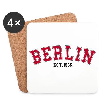 Berlin_Est_1965 - Dessous de verre (lot de 4) - blanc - Devant