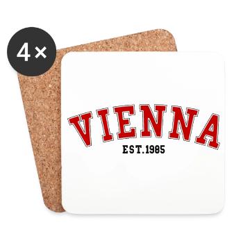 Vienna_Est_1985 - Untersetzer (4er-Set) - Weiß - Vorne