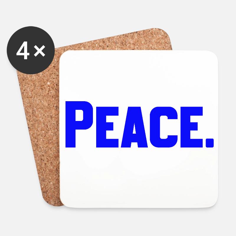 Peace - Untersetzer (4er-Set) - Weiß