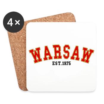 Warsaw_Est_1975 - Untersetzer (4er-Set) - Weiß - Vorne