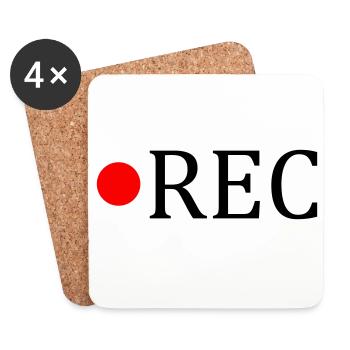 Rec - Coasters (set of 4) - white - Front