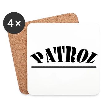 PATROL - Coasters (set of 4) - white - Front