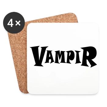 Vampire - Coasters (set of 4) - white - Front