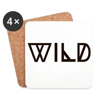 WILD - Untersetzer (4er-Set) - Weiß - Vorne