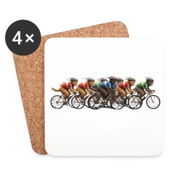 Vélo de route Vélo Vélo Sport Vélo VTT - Dessous de verre (lot de 4) - blanc - Devant