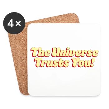 The Universe Trusts You - Untersetzer (4er-Set) - Weiß - Vorne