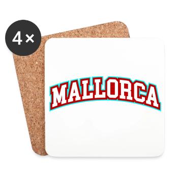 Mallorca lettering - Coasters (set of 4) - white - Front