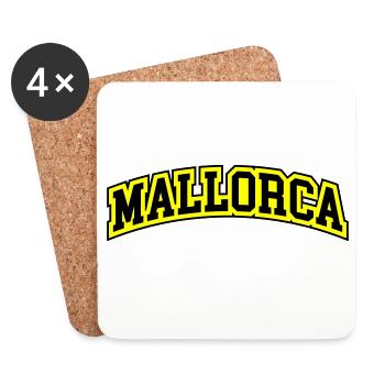 Mallorca lettering - Coasters (set of 4) - white - Front