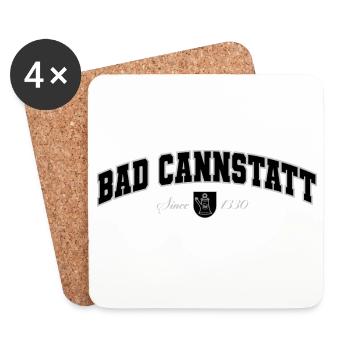 Bad Cannstatt - Dessous de verre (lot de 4) - blanc - Devant