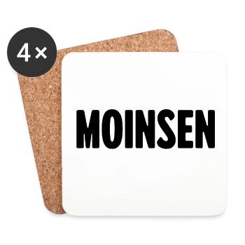 Moinsen ! – L’original pour la vraie Aurores Boréales - Dessous de verre (lot de 4) - blanc - Devant
