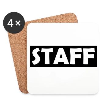 Staff - Untersetzer (4er-Set) - Weiß - Vorne