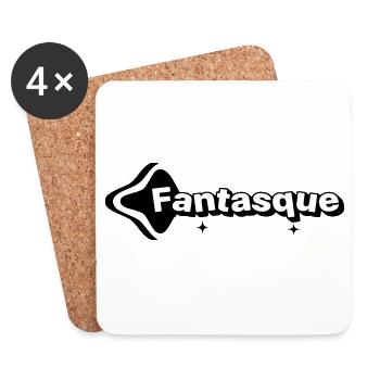 Fantasque Noir et Blanc - Dessous de verre (lot de 4) - blanc - Devant