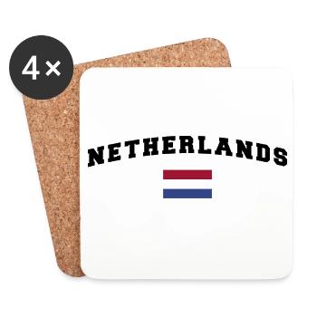 Holland Shirt - Untersetzer (4er-Set) - Weiß - Vorne