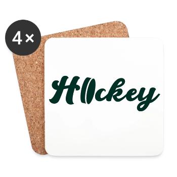 Hockey  - Untersetzer (4er-Set) - Weiß - Vorne