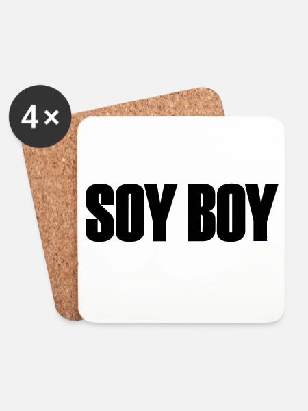 Soy Boy - Untersetzer (4er-Set) - Weiß