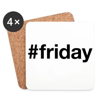 FREITAG Hashtag friday - Coasters (set of 4) - white - Front