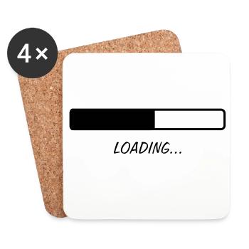 Loading ... - Coasters (set of 4) - white - Front