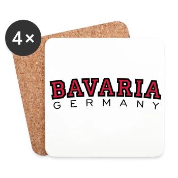 Bayern Bavaria Germany - Untersetzer (4er-Set) - Weiß - Vorne