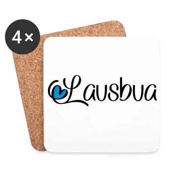 Lausbua - Untersetzer (4er-Set) - Weiß - Vorne