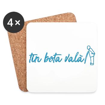 tin bota valà - Coasters (set of 4) - white - Front