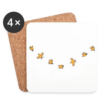 Birdies - Untersetzer (4er-Set) - Weiß - Vorne
