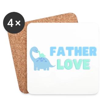 💗 Father's Love 💗 The Best Gift for Fathers - Coasters (set of 4) - white - Front