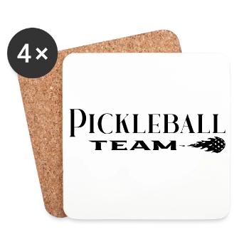 Pickleball - Untersetzer (4er-Set) - Weiß - Vorne