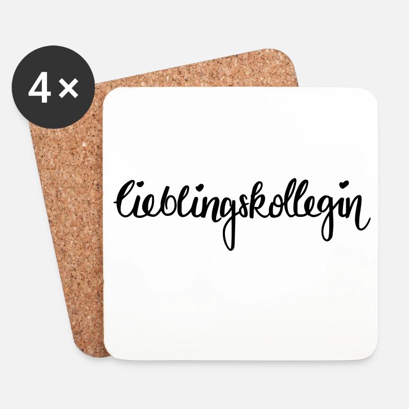 Lieblingskollegin - Untersetzer (4er-Set) - Weiß