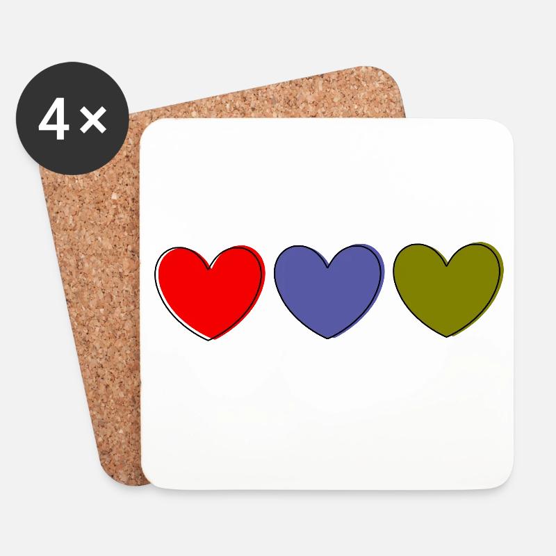 Muttertags Geschenk Mutter Muttertag Geschenkidee  - Untersetzer (4er-Set) - Weiß