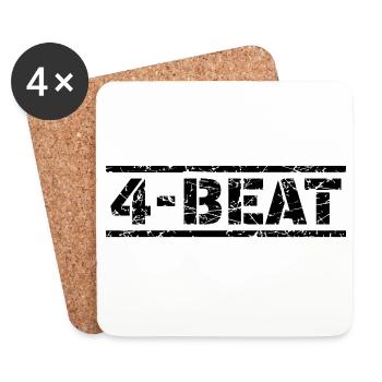 4 Beat - Untersetzer (4er-Set) - Weiß - Vorne