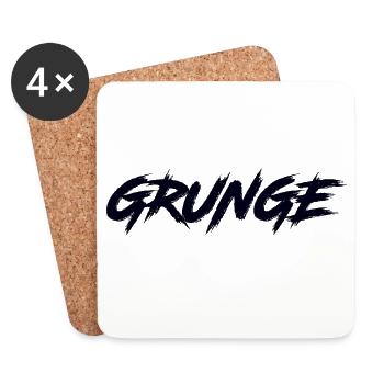 GRUNGE - Dessous de verre (lot de 4) - blanc - Devant