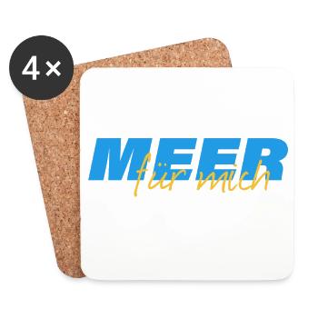 MEER FÜR MICH - Untersetzer (4er-Set) - Weiß - Vorne