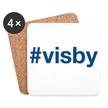 VISBY Sweden Schweden - Untersetzer (4er-Set) - Weiß - Vorne